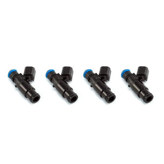 Injector Dynamics 1050cc Injectors - 08-15 Mitsubishi Lancer EVO X 4B11T - 14mm (Grey) Adaptor Bottom (Set of 4) - 1050.48.14.14B.4